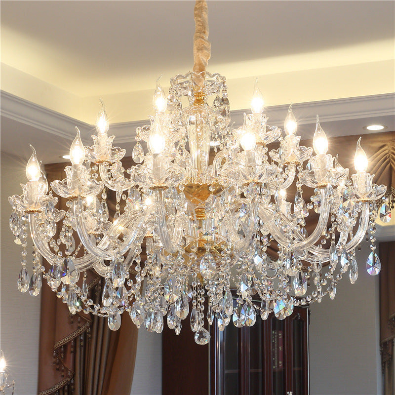 Cascading Crystal LED Chandelier